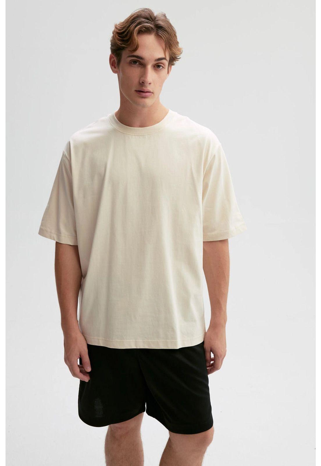 Polera Hombre Oversize Beige - Vl-0