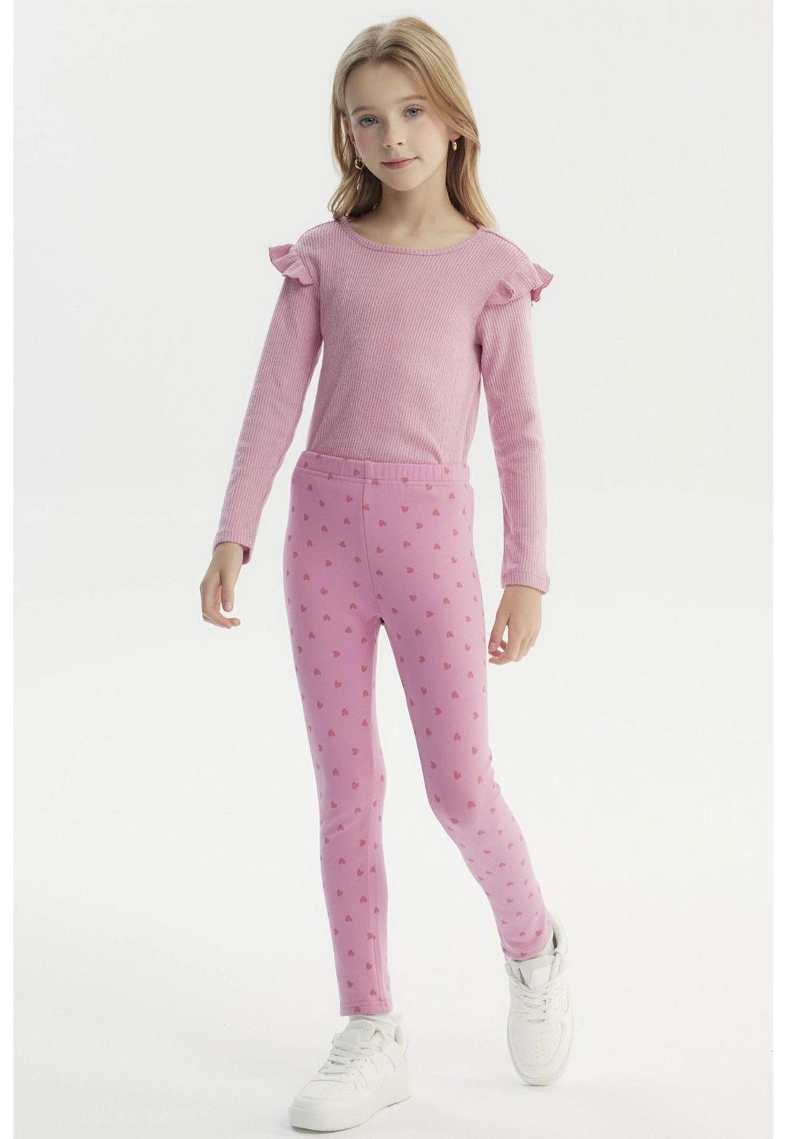 Calza Niña Slim Rosado-3