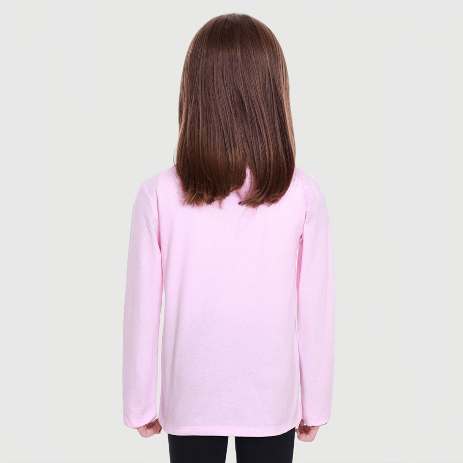 Polera Niña Básica Print Posicional Rosado Fashion´s Park-2