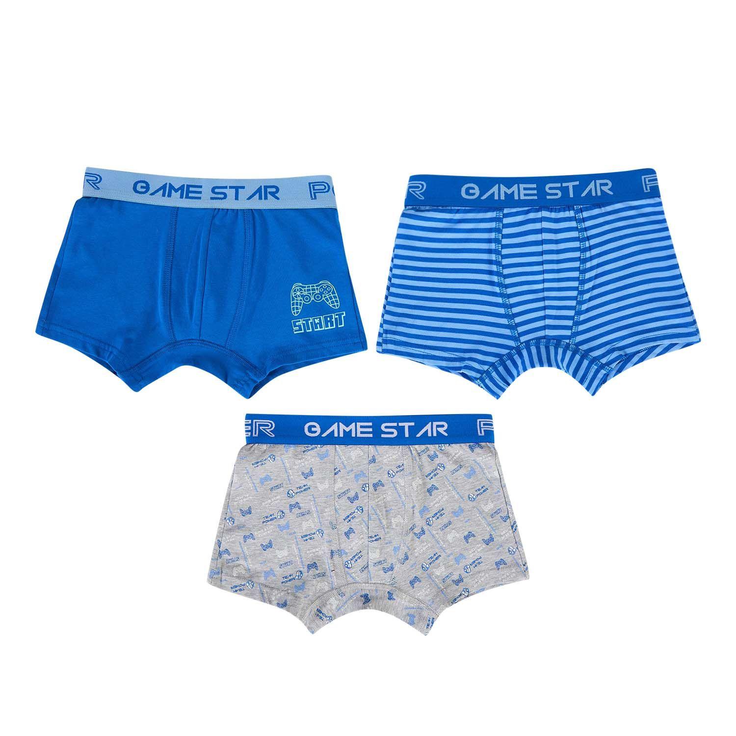 Boxer Niño Tripack Fsp Gris Ii-0