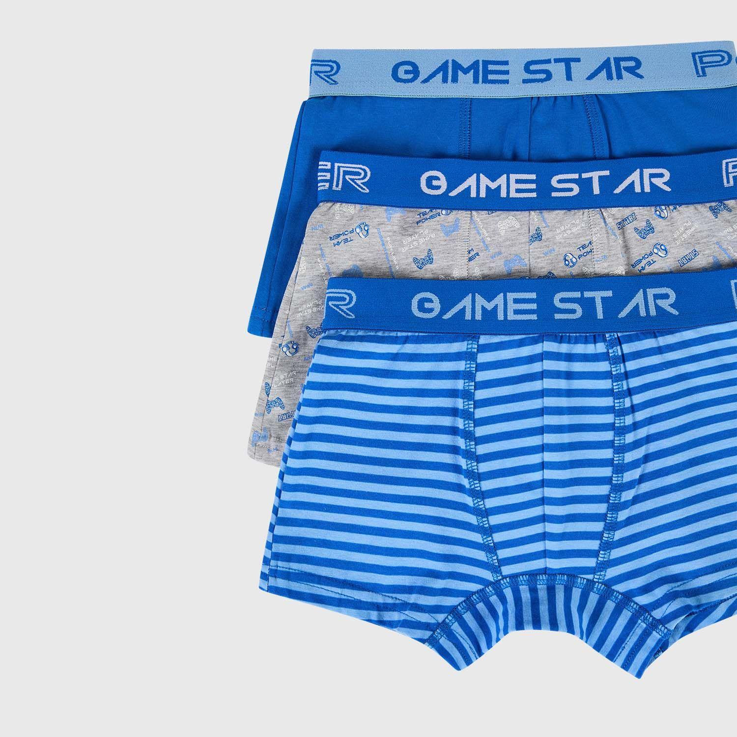 Boxer Niño Tripack Fsp Gris Ii-1