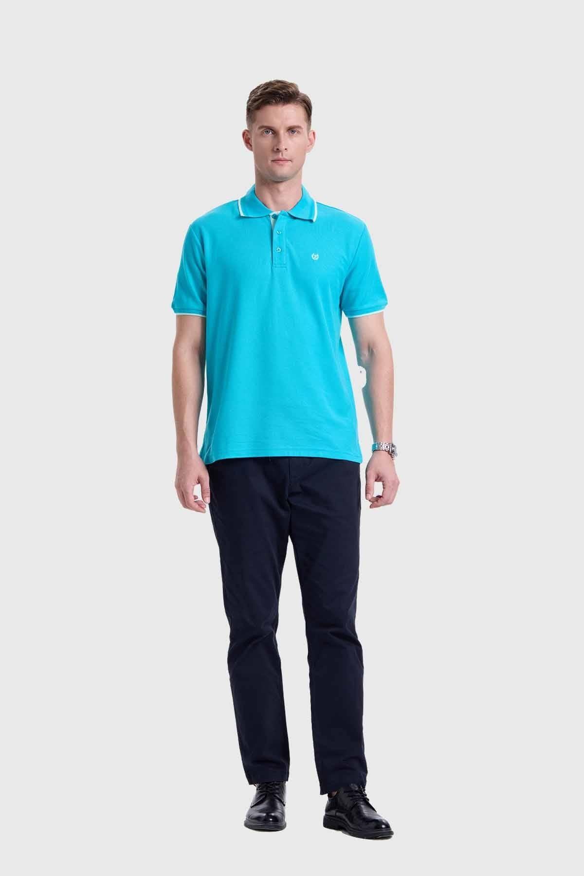 Polera Hombre Piqué Básica Calipso-3