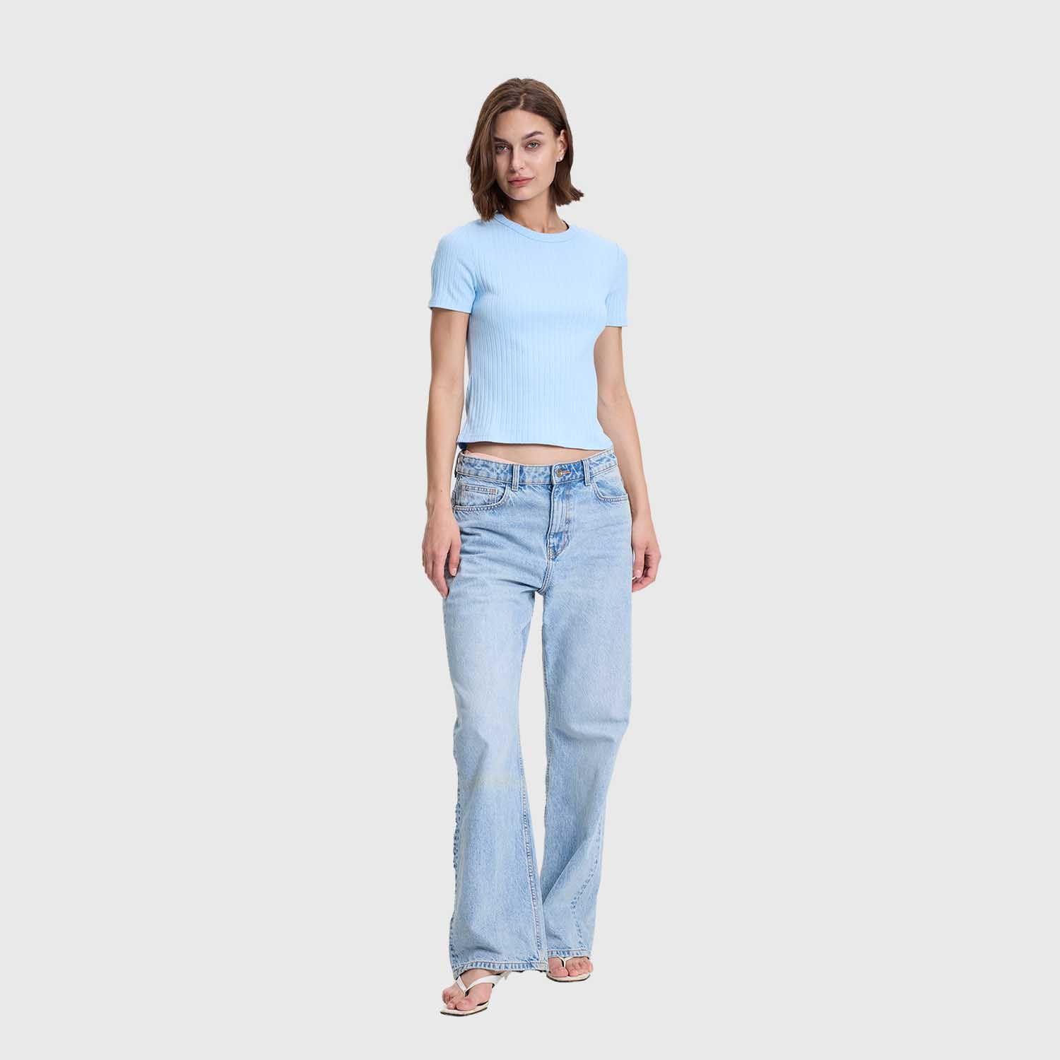 Polera Mujer Rip Crop Lisa Celeste Fashion's Park-3