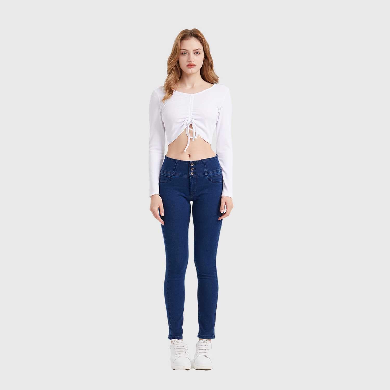 Polera Mujer Canalé Recogido Blanco-3