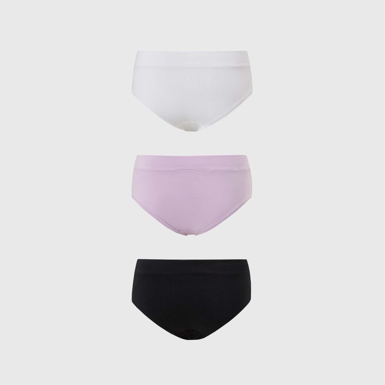 Calzón Mujer Tripack Bikini Algodón Negro I Fashion's Park-1