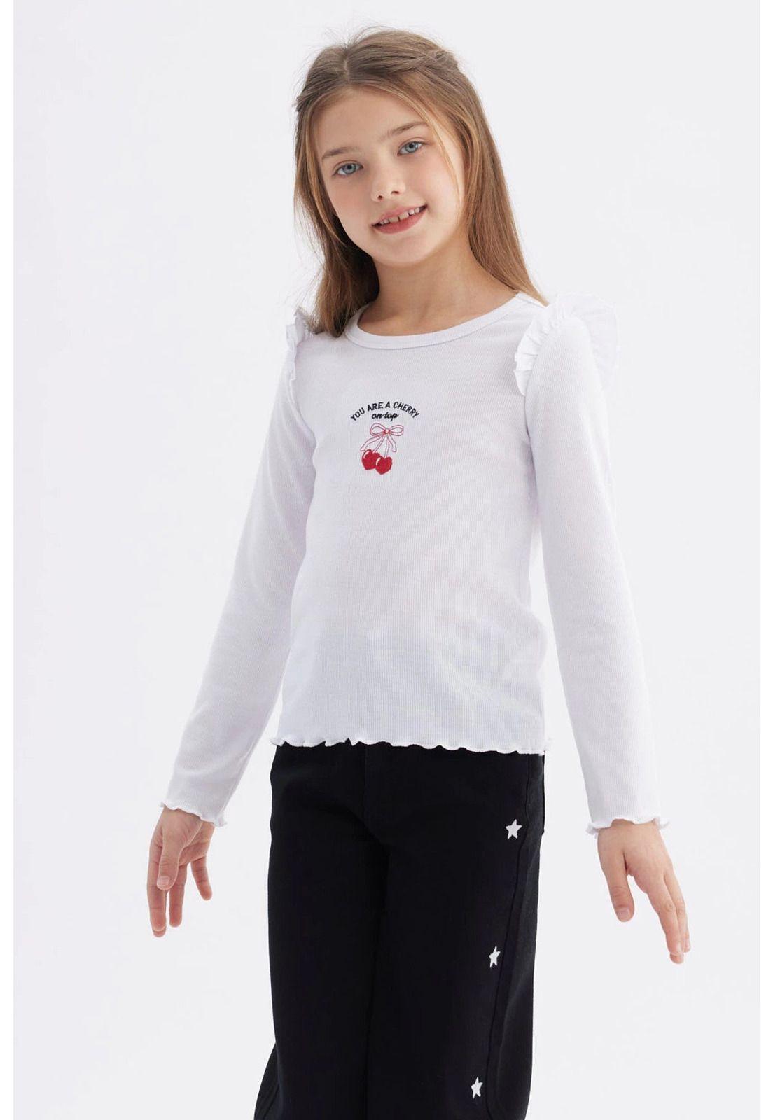 Polera Niña Vuelos Blanco - ll-1