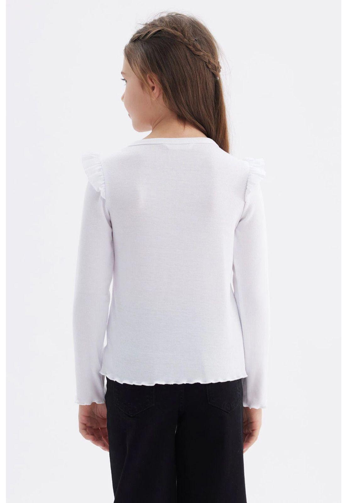 Polera Niña Vuelos Blanco - ll-2