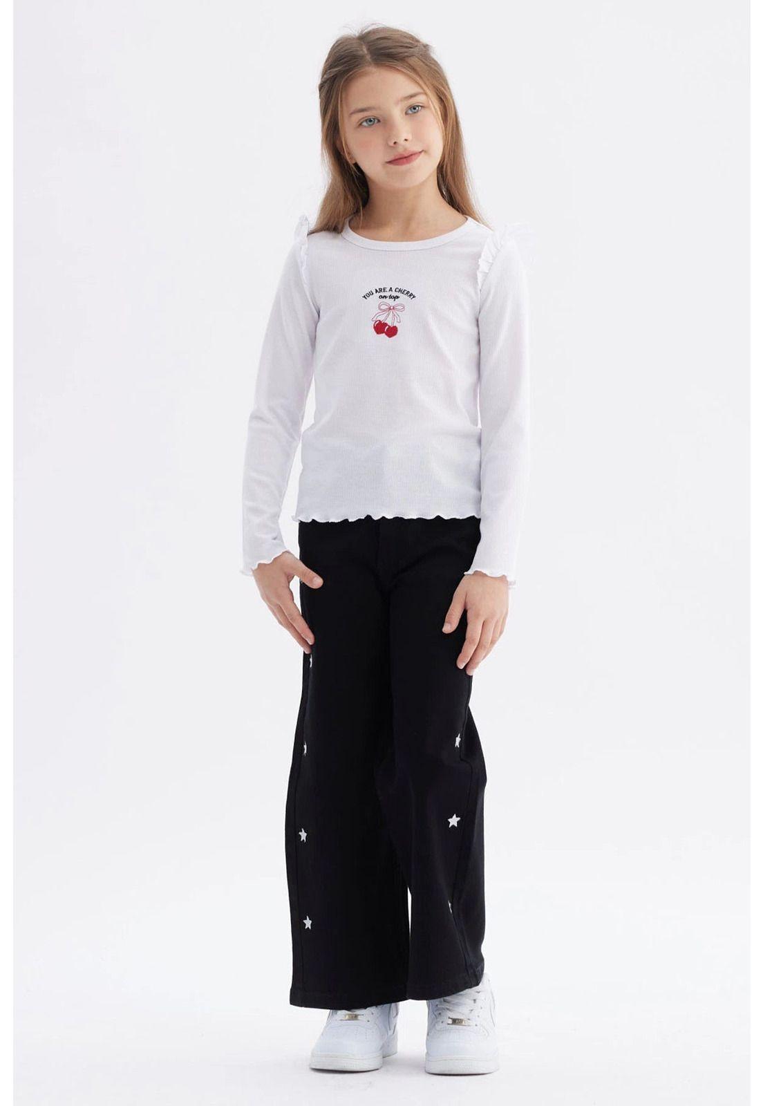 Polera Niña Vuelos Blanco - ll-3