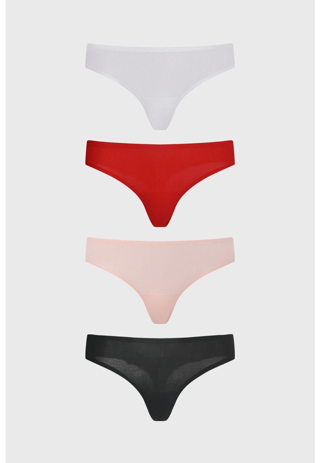 Calzón Mujer Pack4 Colaless Palo Rosa-1