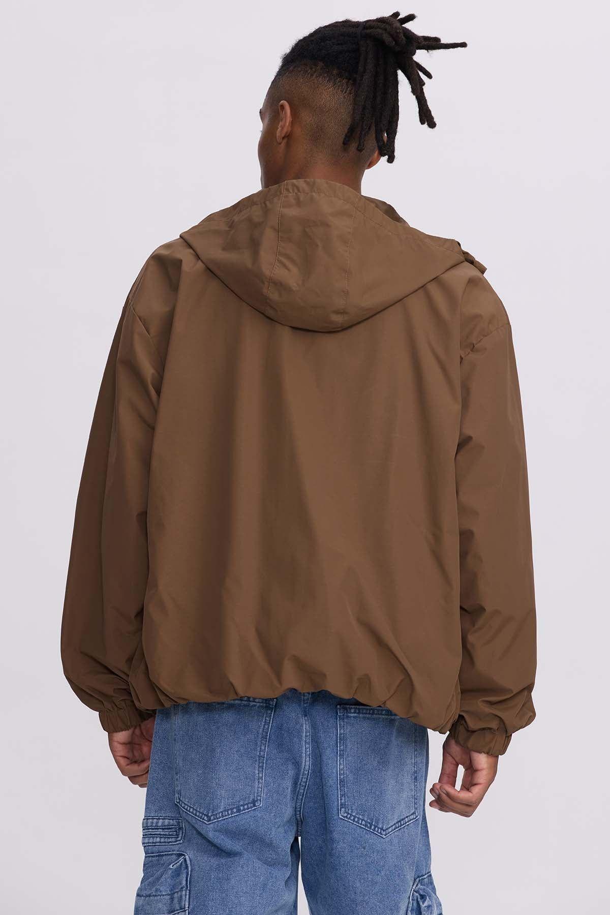 Chaqueta Hombre Cortaviento Camel-2