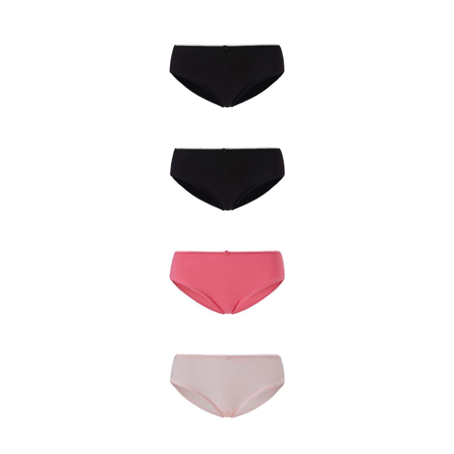Calzón Mujer Bikini Liso Algodón Palo Rosa Fashion's Park-0