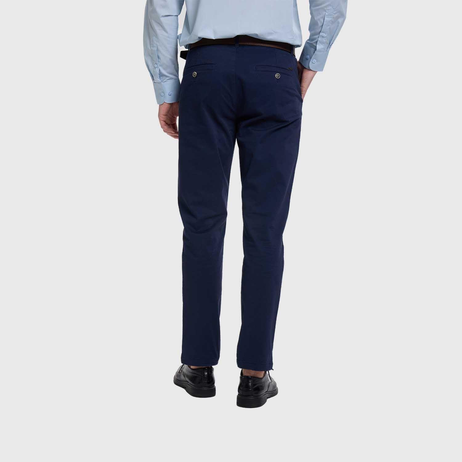 Pantalón Hombre Chino Cinturon Azul Marino Fashion's Park-2