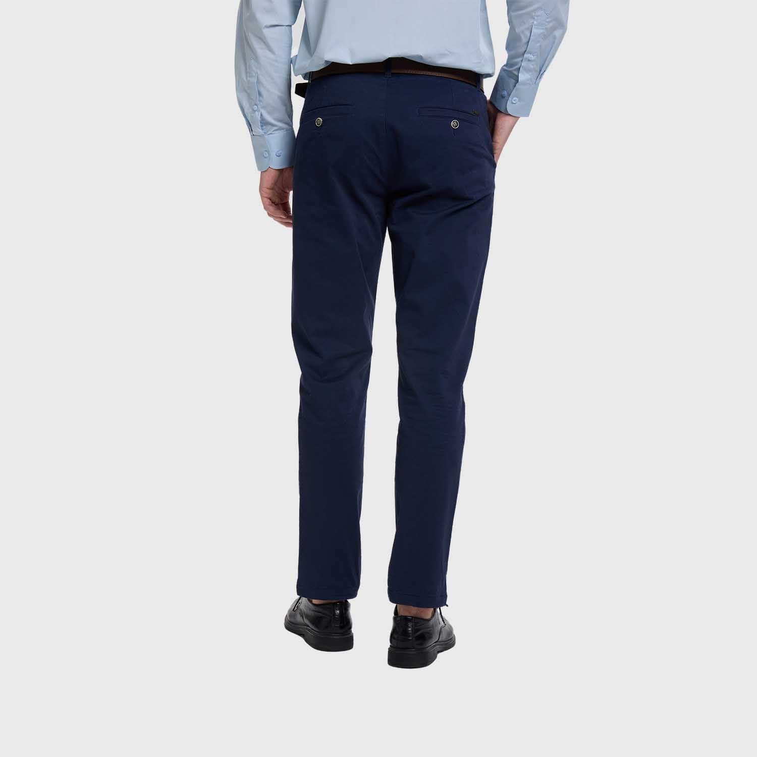 Pantalón Hombre Chino Cinturon Azul Marino Fashion's Park-2