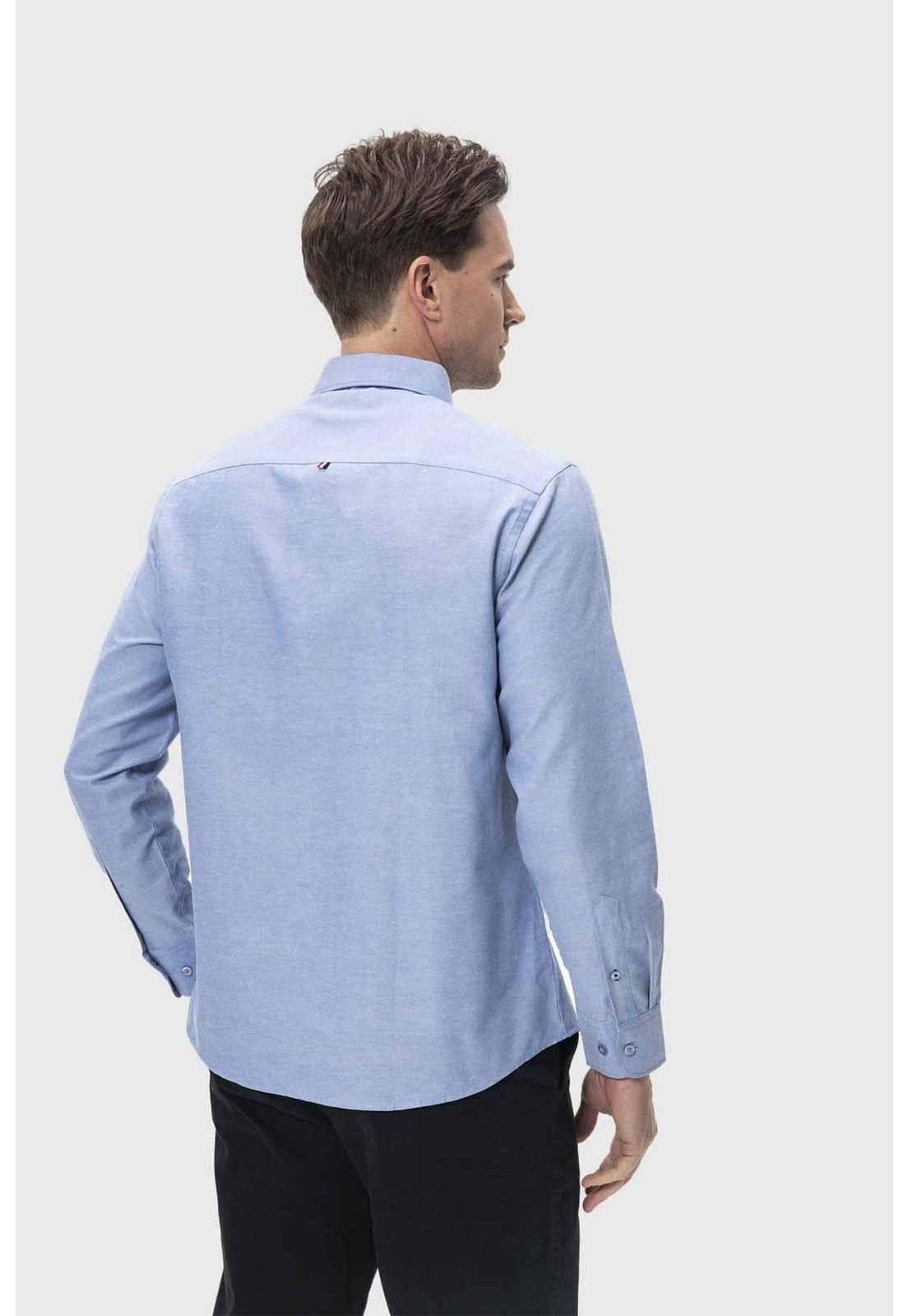 Camisa Hombre Oxford Azul - lll-2