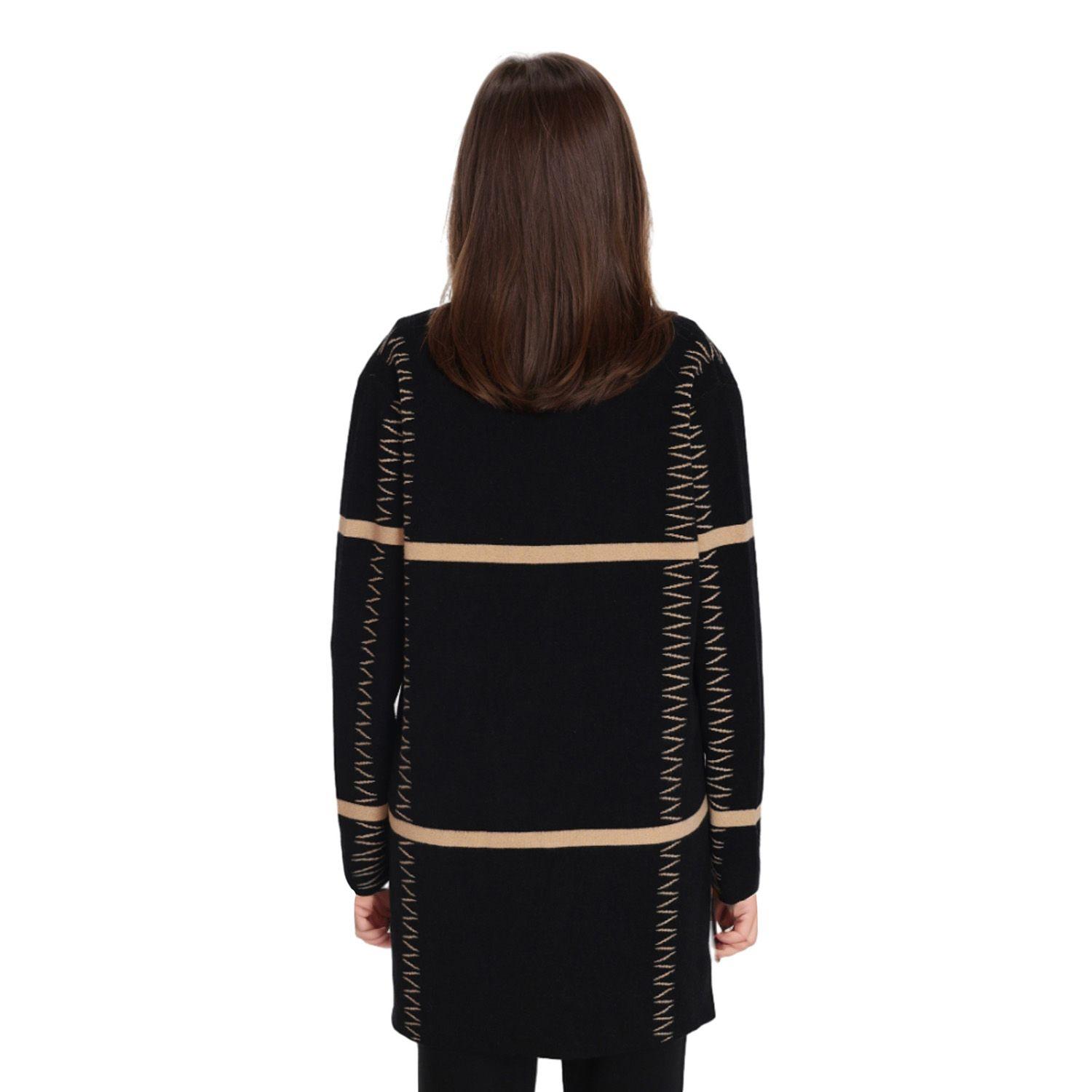 Sweater Mujer Rapport Negro-1