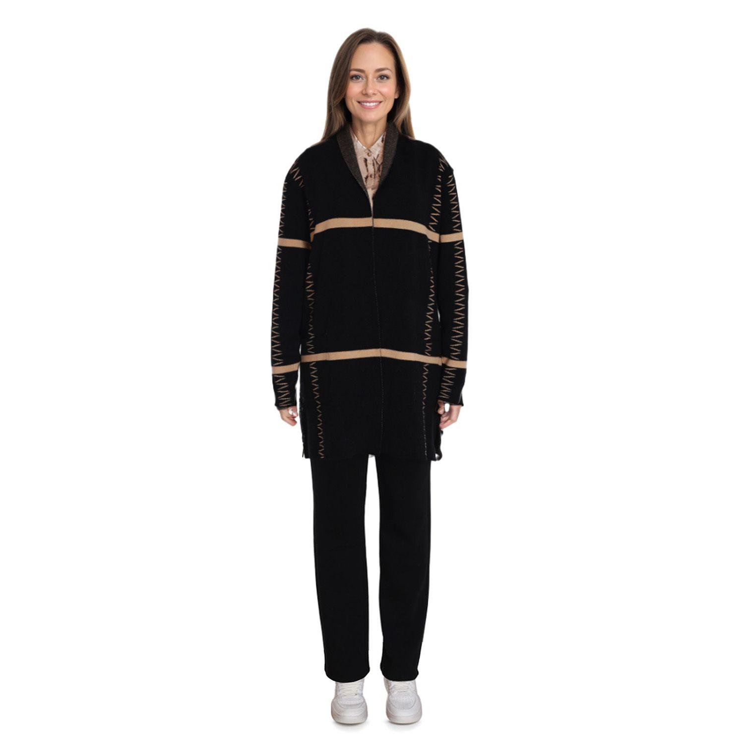 Sweater Mujer Rapport Negro-2