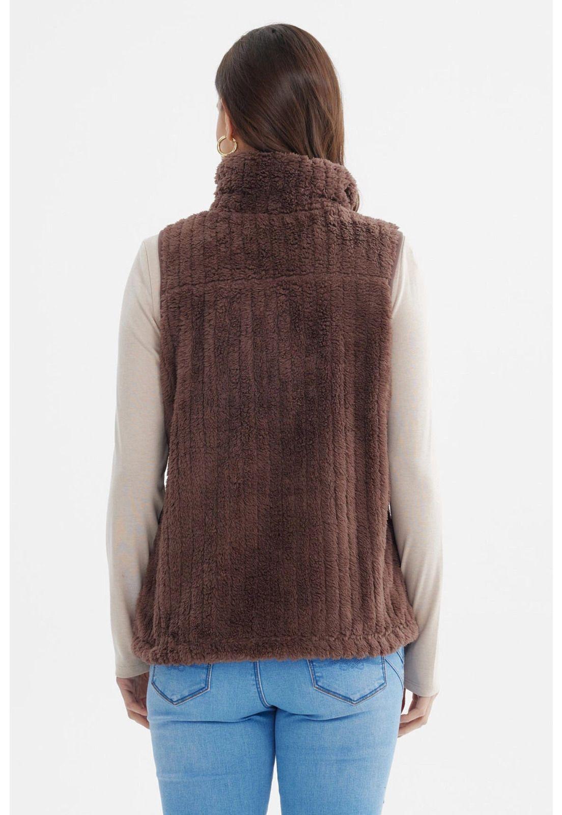 Polar Mujer Peludo Con Textura Chocolate - ll-2