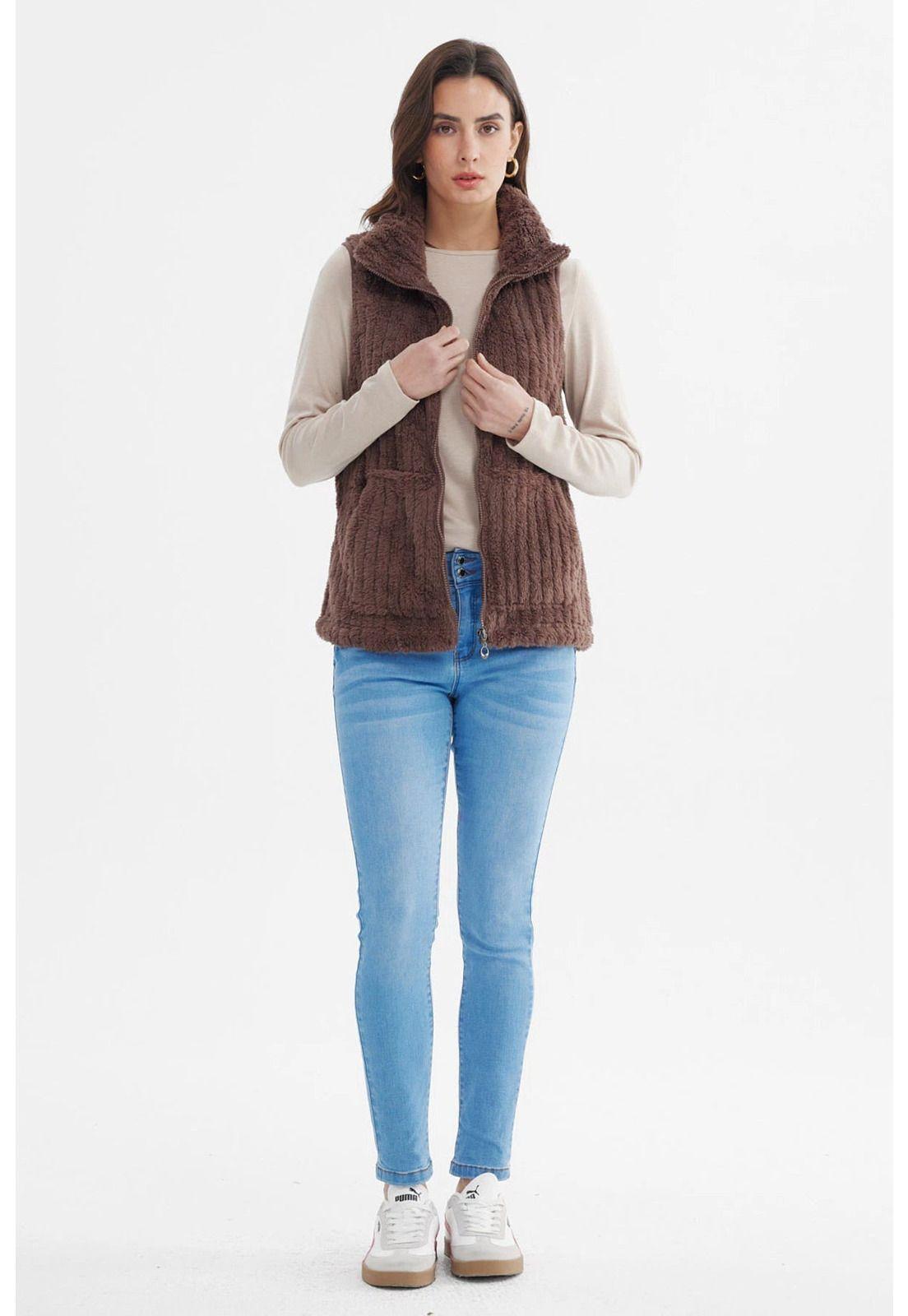 Polar Mujer Peludo Con Textura Chocolate - ll-3