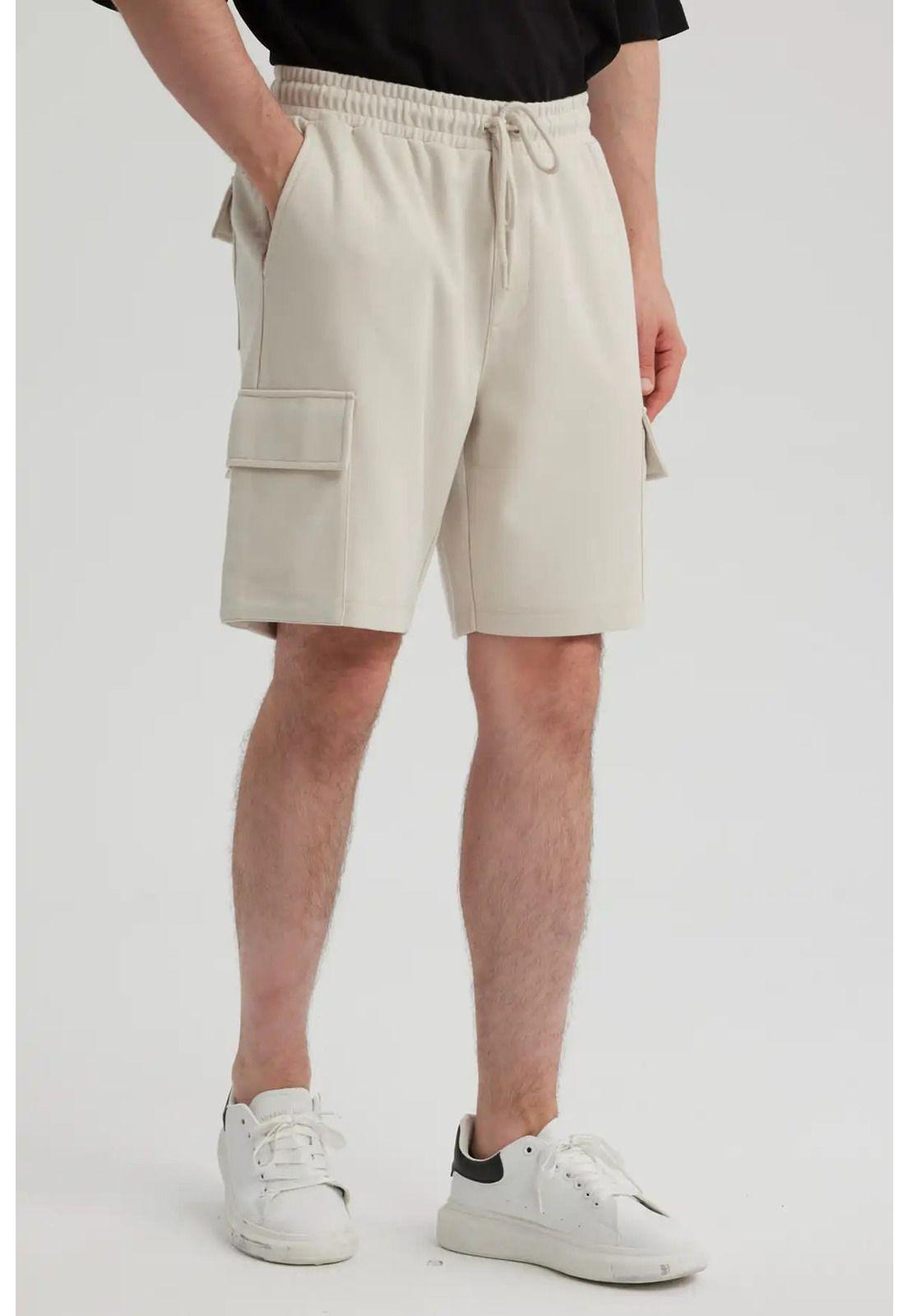 Bermuda Hombre Cargo Beige - ll-3