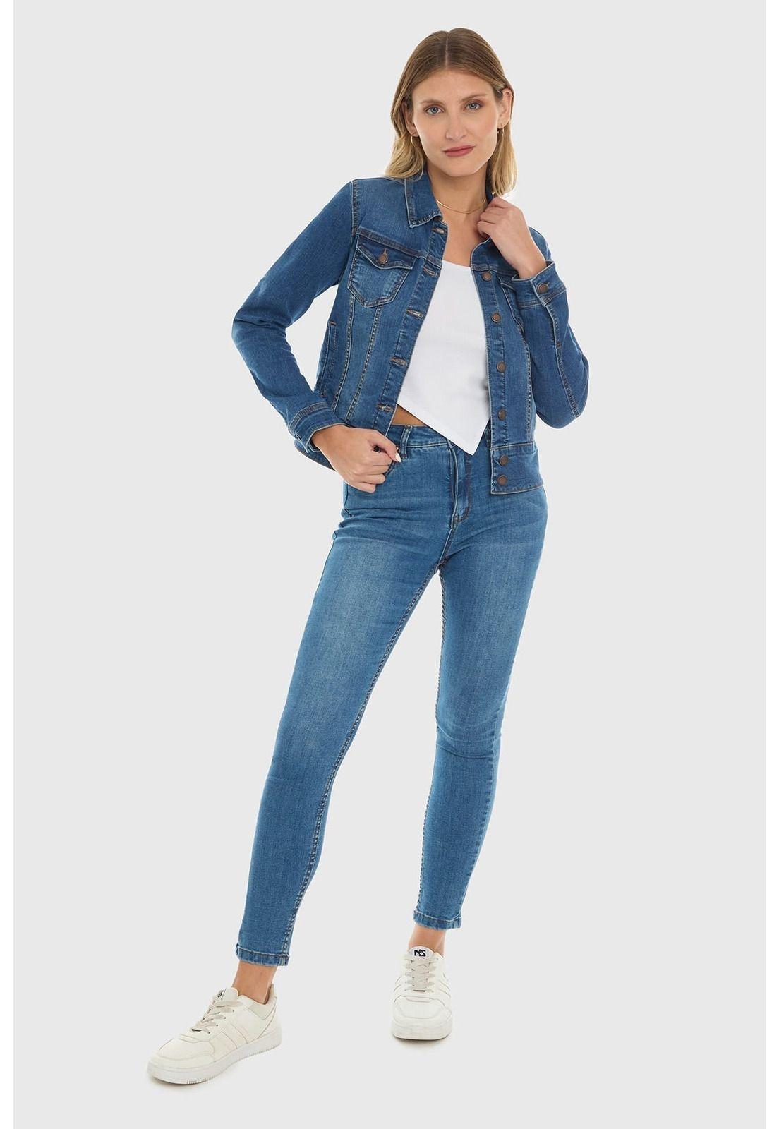Chaqueta Mujer Clásica Azul - lll-3