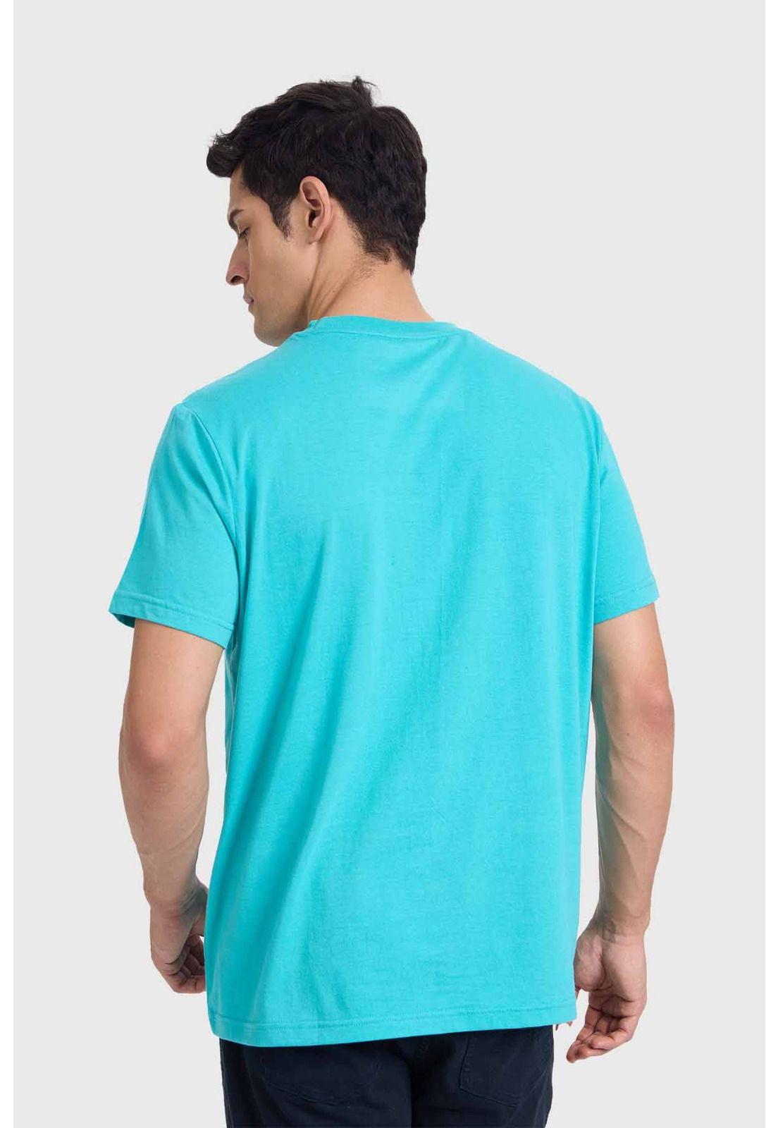 Polera Hombre Básica Con Bolsillo Verde-2