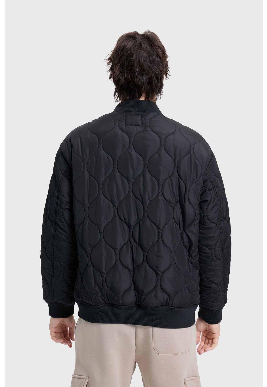Chaqueta Hombre Bomber Negro - ll-2