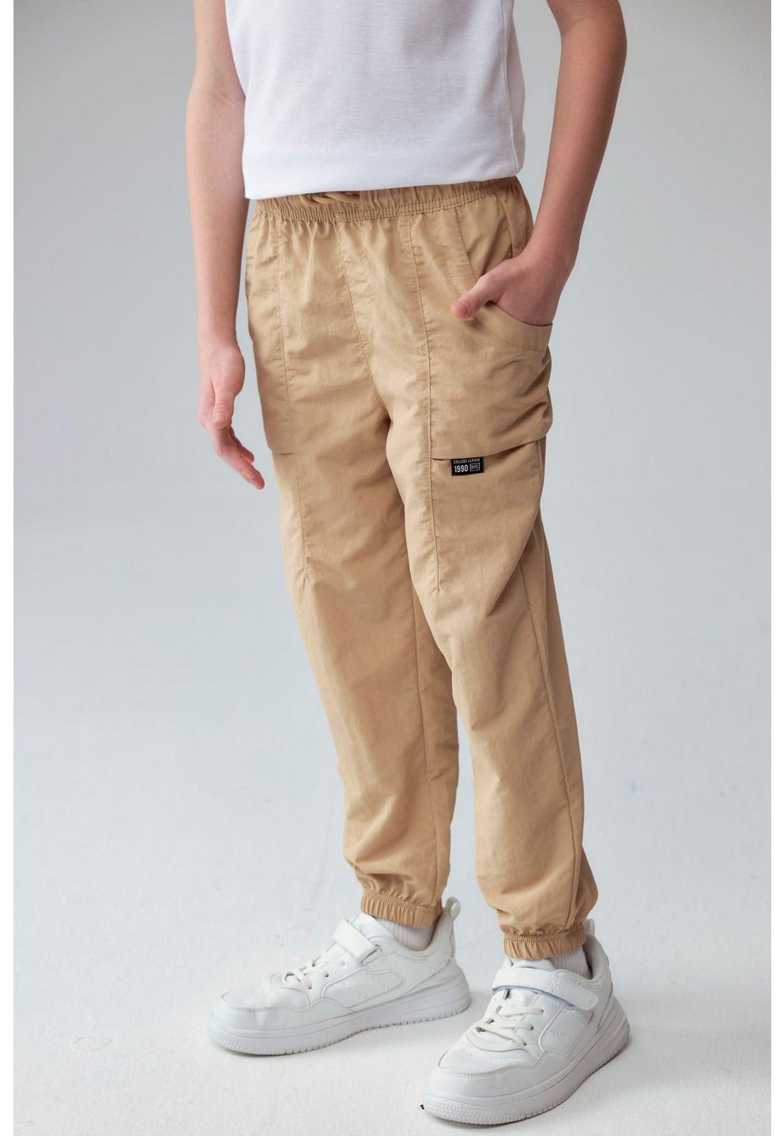 Pantalón Niño Jogger Kaki - ll-0