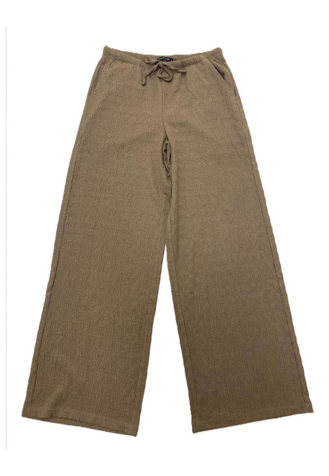 Pantalón Mujer Textura Chocolate-0