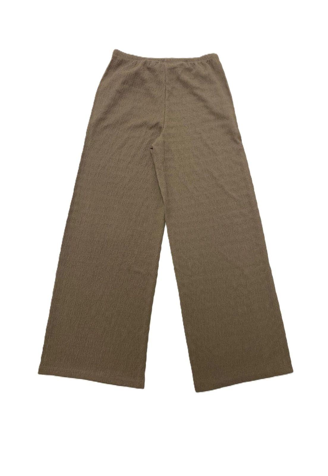 Pantalón Mujer Textura Chocolate-1
