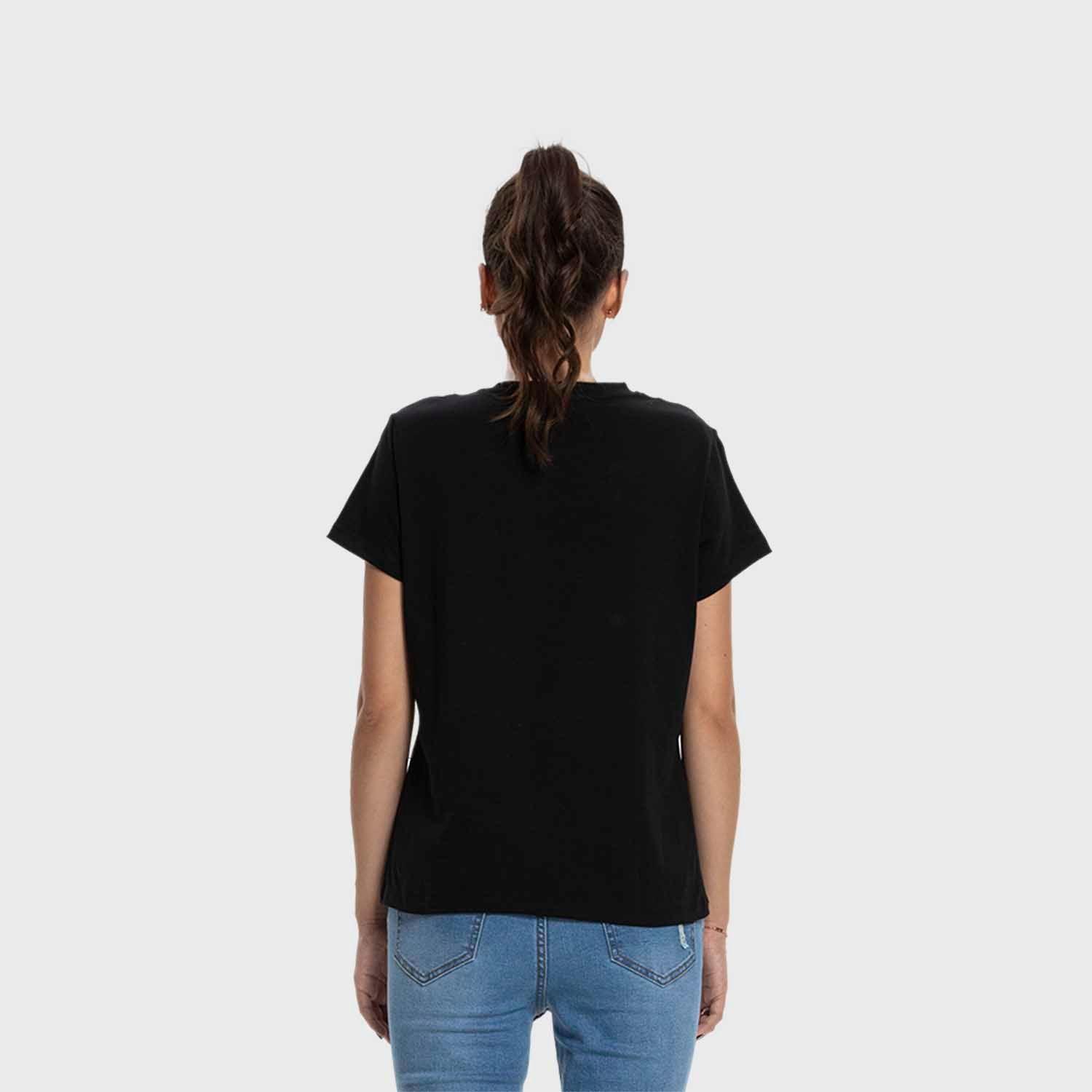 Polera Mujer Básica Print Negro Fsp Fashion's Park-2