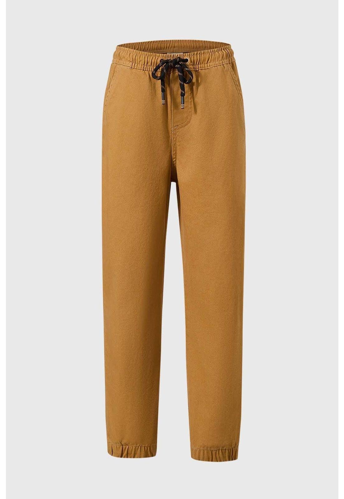 Pantalón Niño Jogger Camel - ll-0