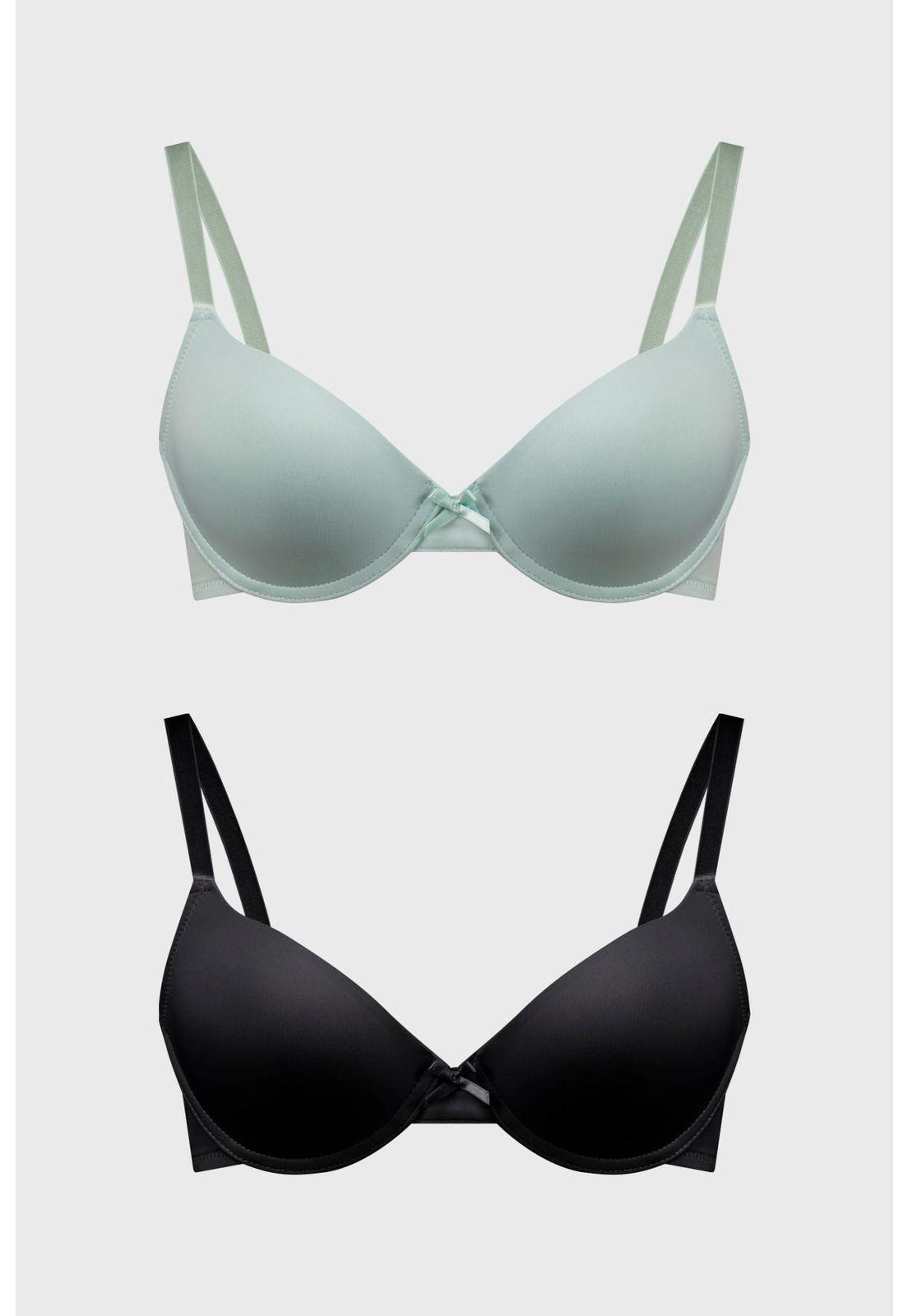 Sostén Mujer Bipack Copa Soft Liso Menta-0