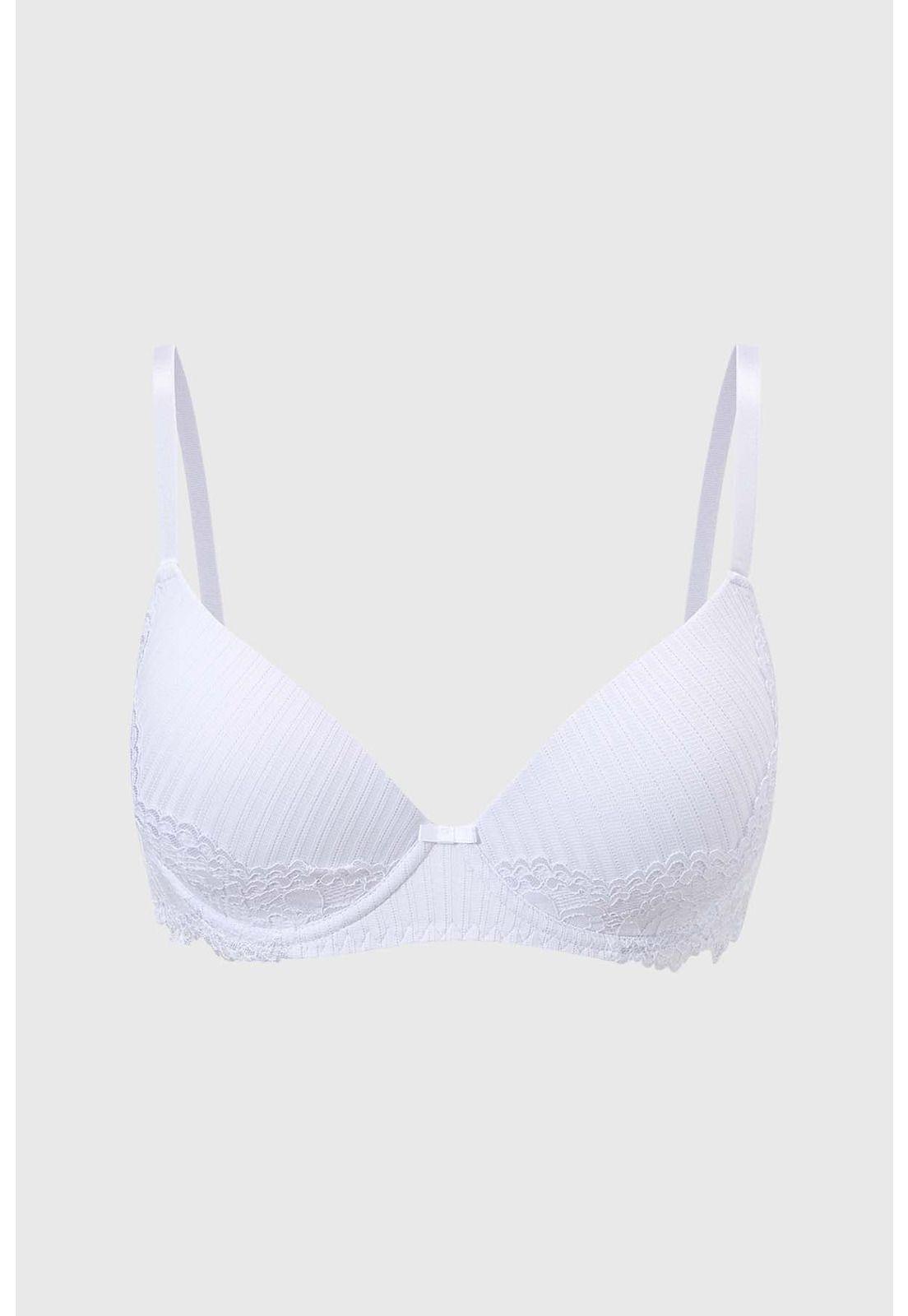 Sostén Mujer Copa Soft Algodón Blanco-0