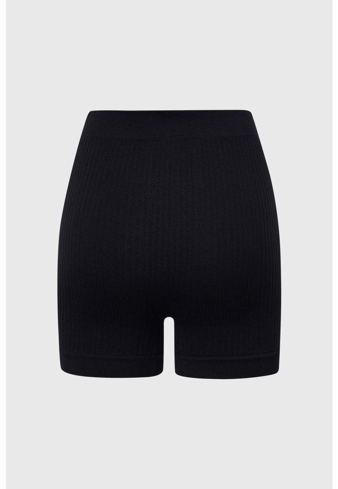 Calzón Mujer Short Rib Negro-0