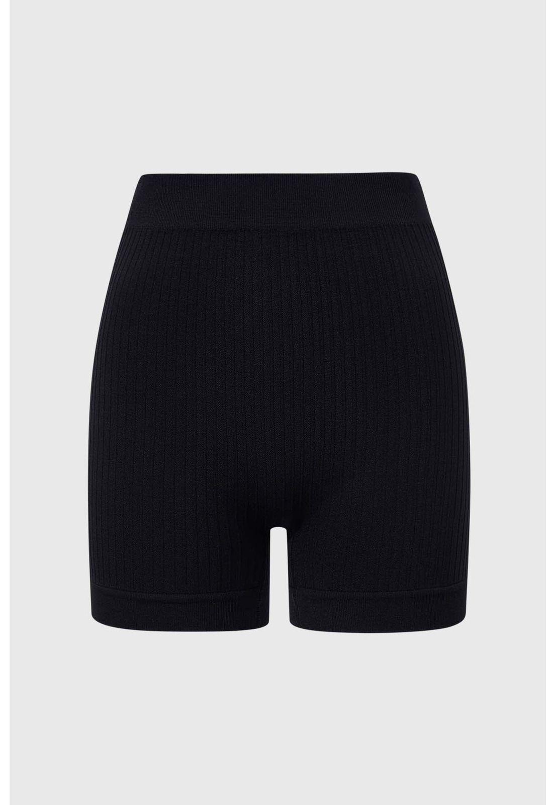 Calzón Mujer Short Rib Negro-1