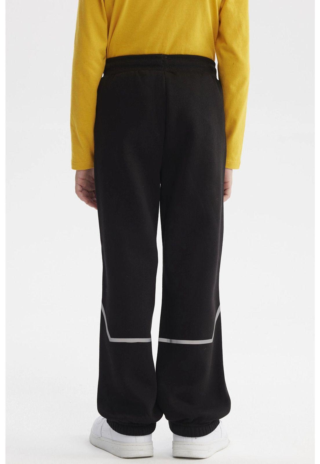 Pantalón Buzo Niño Pitillo Negro - ll-2