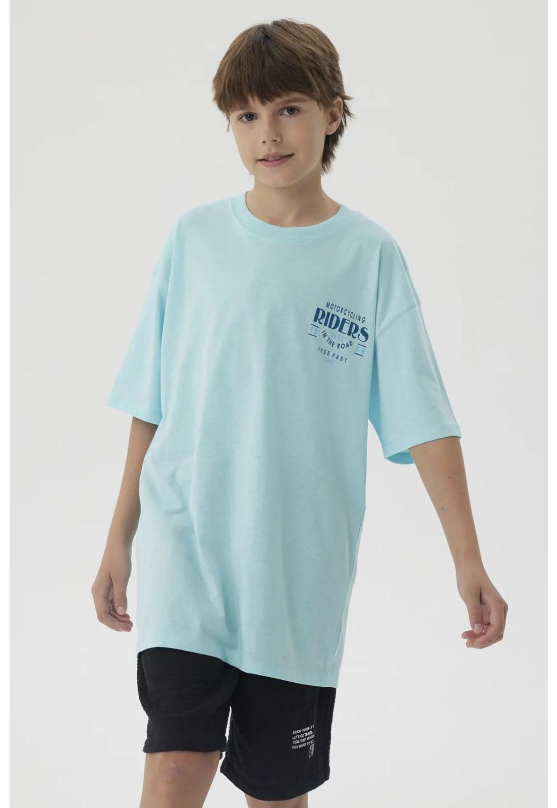 Polera Niño Print Posicional Aqua-0