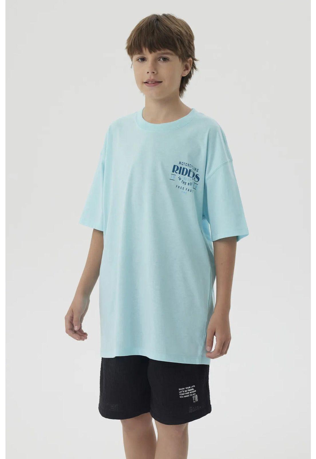 Polera Niño Print Posicional Aqua-2