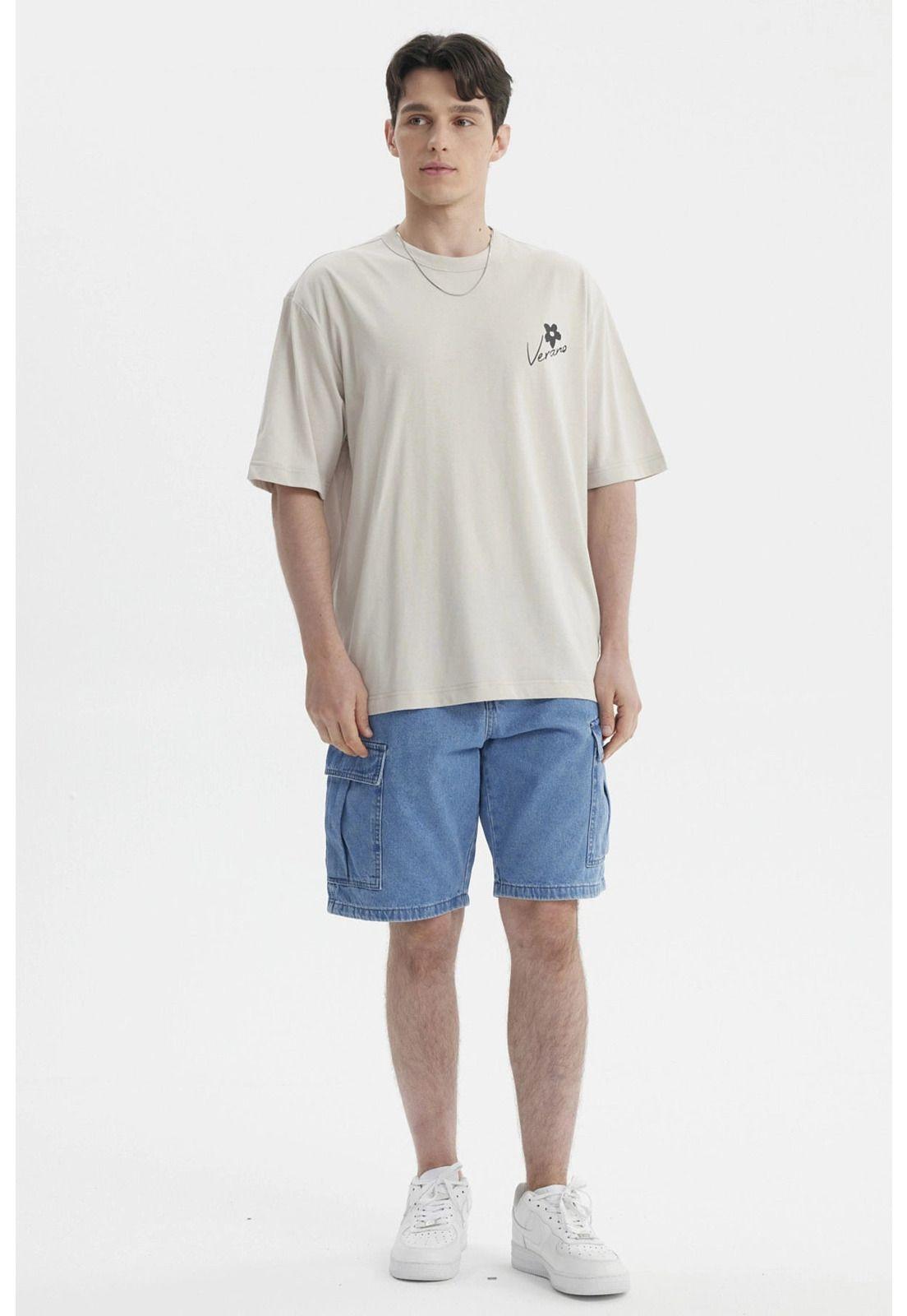 Polera Hombre Print Beige- ll-3