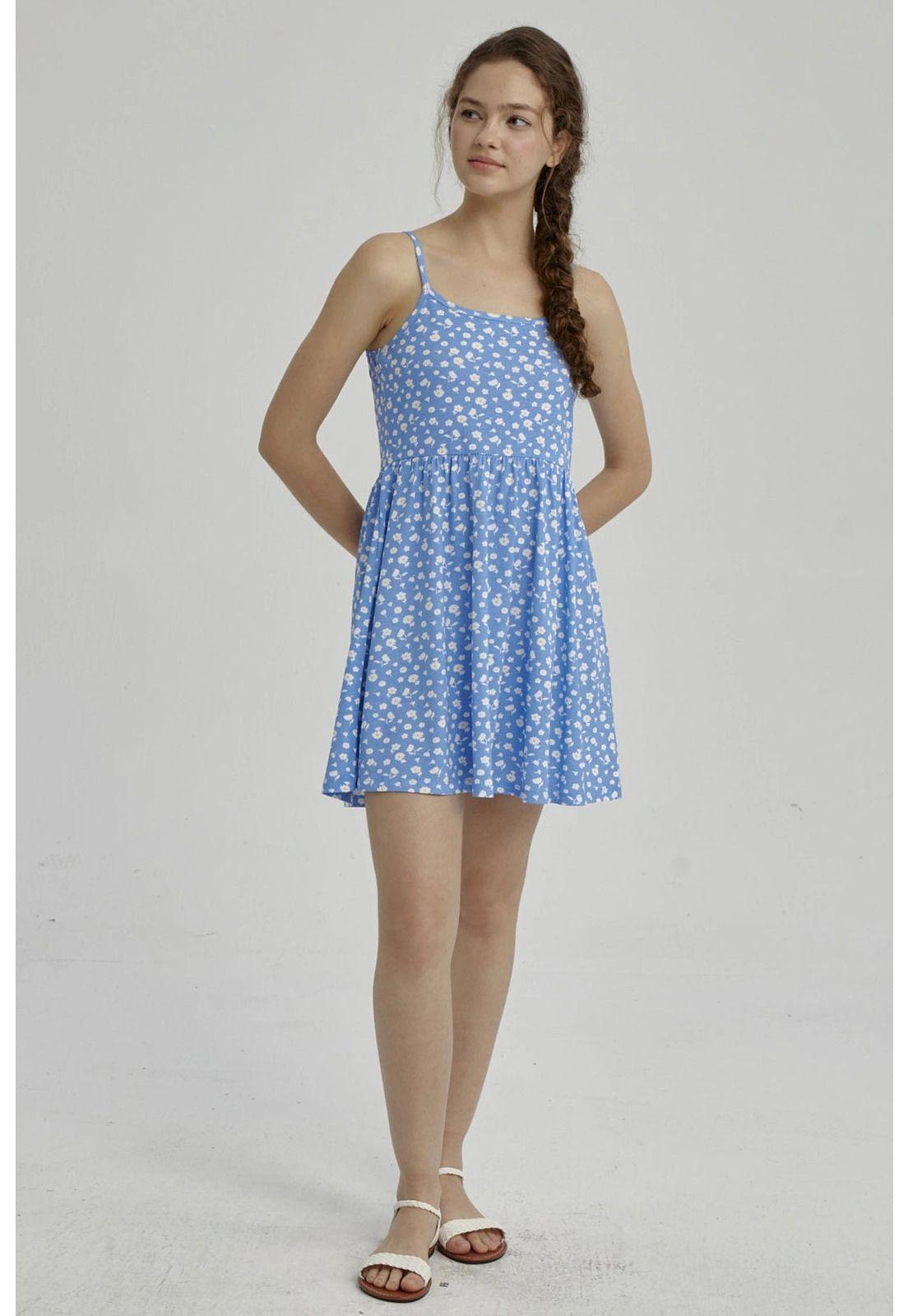 Vestido Niña Básico Teen Calipso Oscuro-1