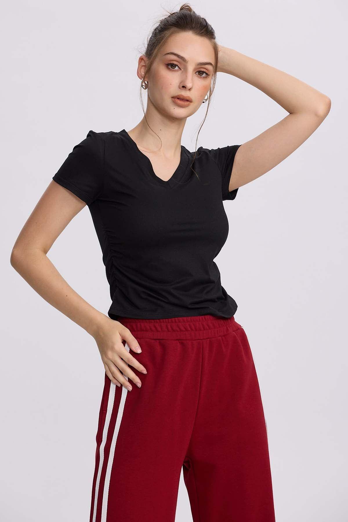 Polera Mujer Deporte Negro-0