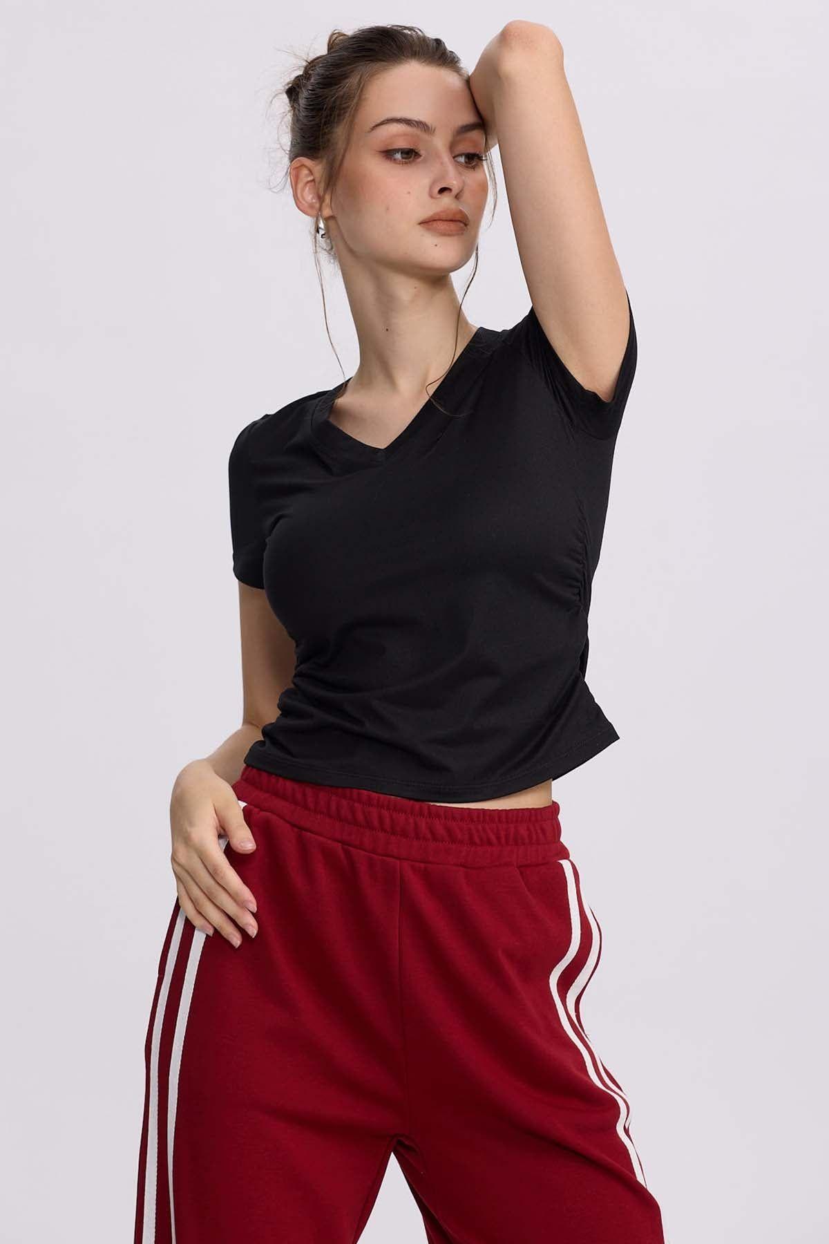 Polera Mujer Deporte Negro-1