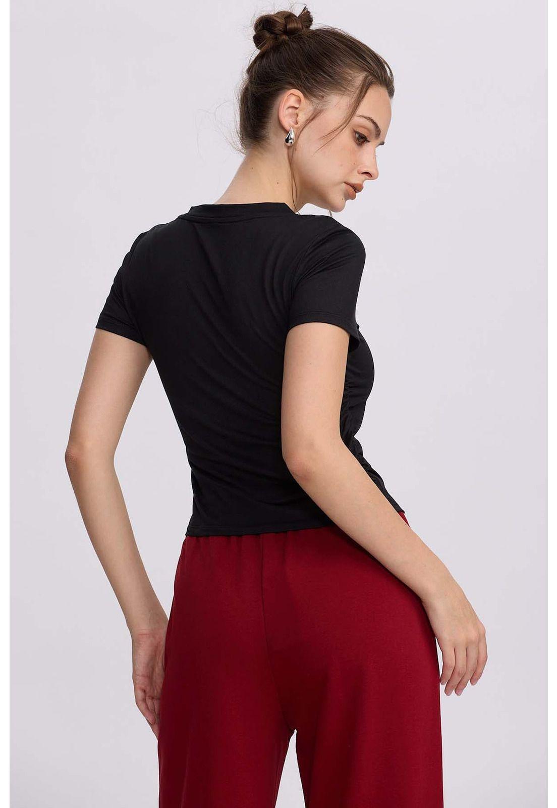 Polera Mujer Deporte Negro-2