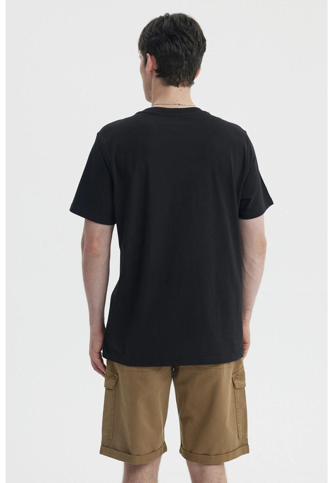 Polera Hombre Oversize Bordado Negro-2