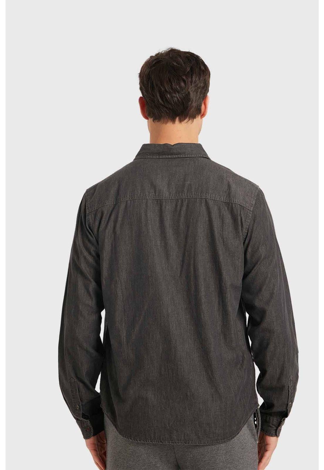 Camisa Hombre Clásica Dallas Gris - ll-2
