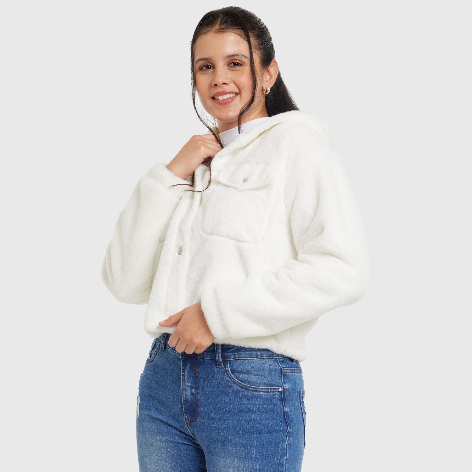Polar Mujer Tipo Chaqueta Crudo Fashion´s Park-1
