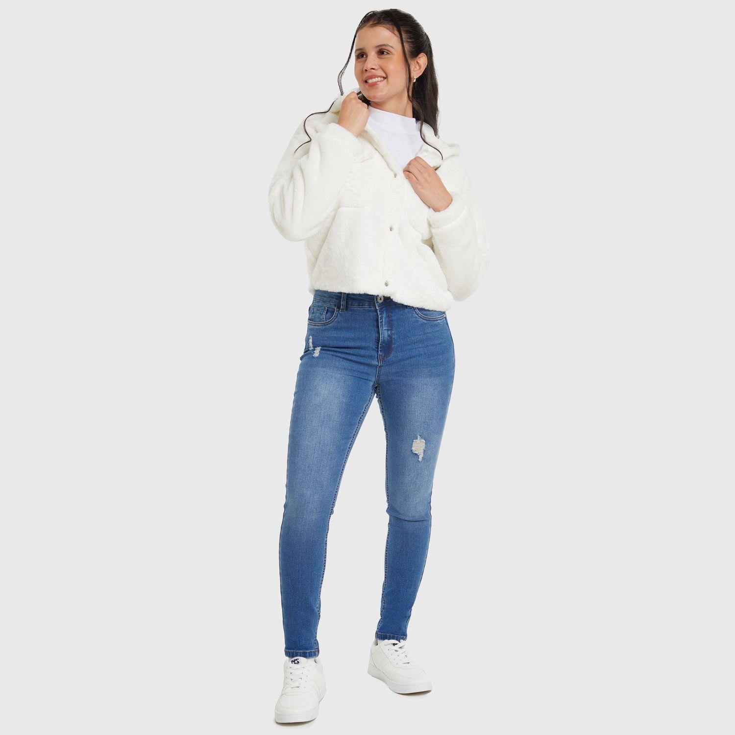 Polar Mujer Tipo Chaqueta Crudo Fashion´s Park-3