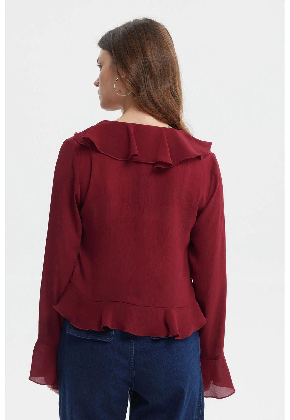 Blusa Mujer Vuelos Rojo-2