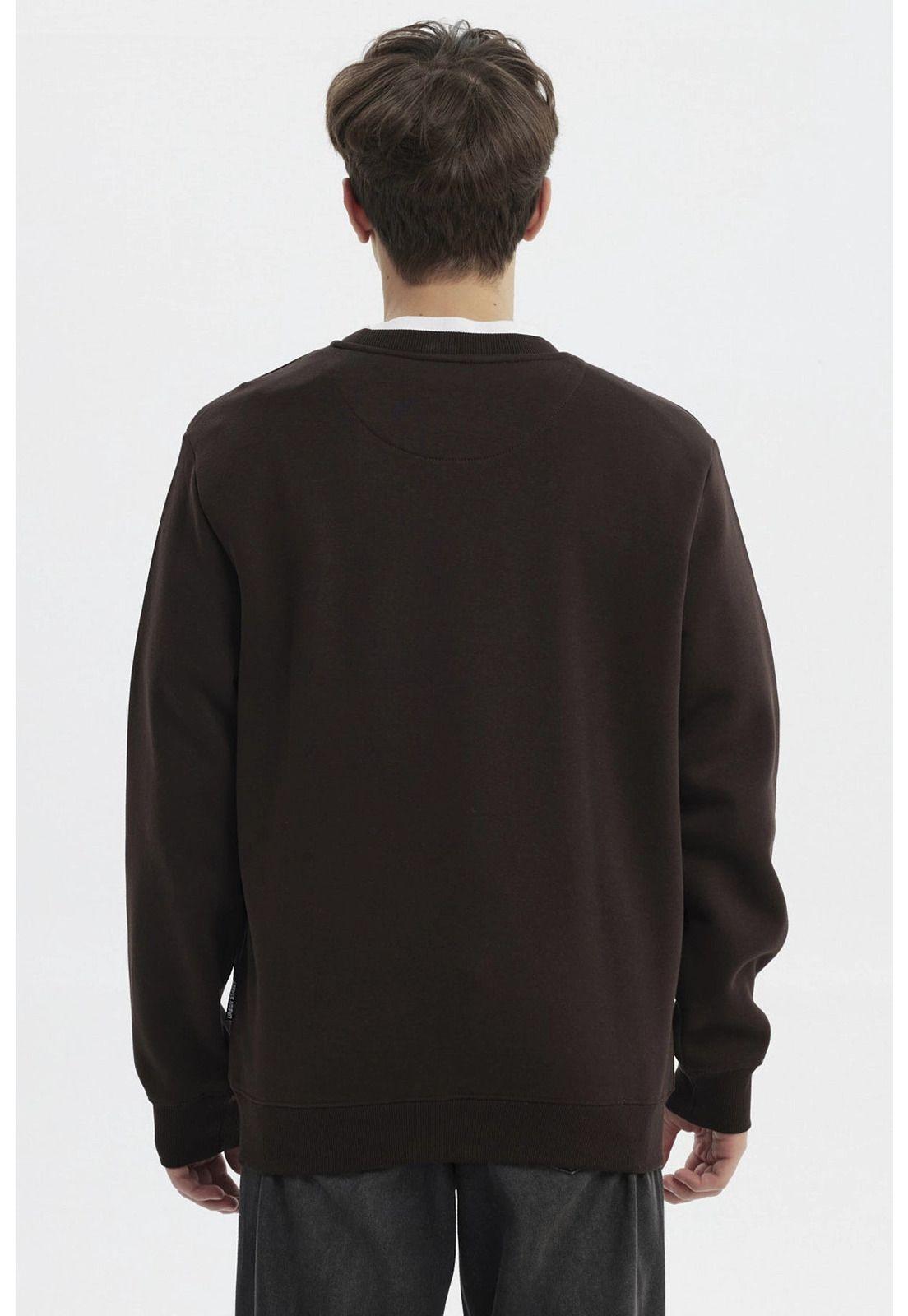 Polerón Hombre Básico Chocolate - ll-2