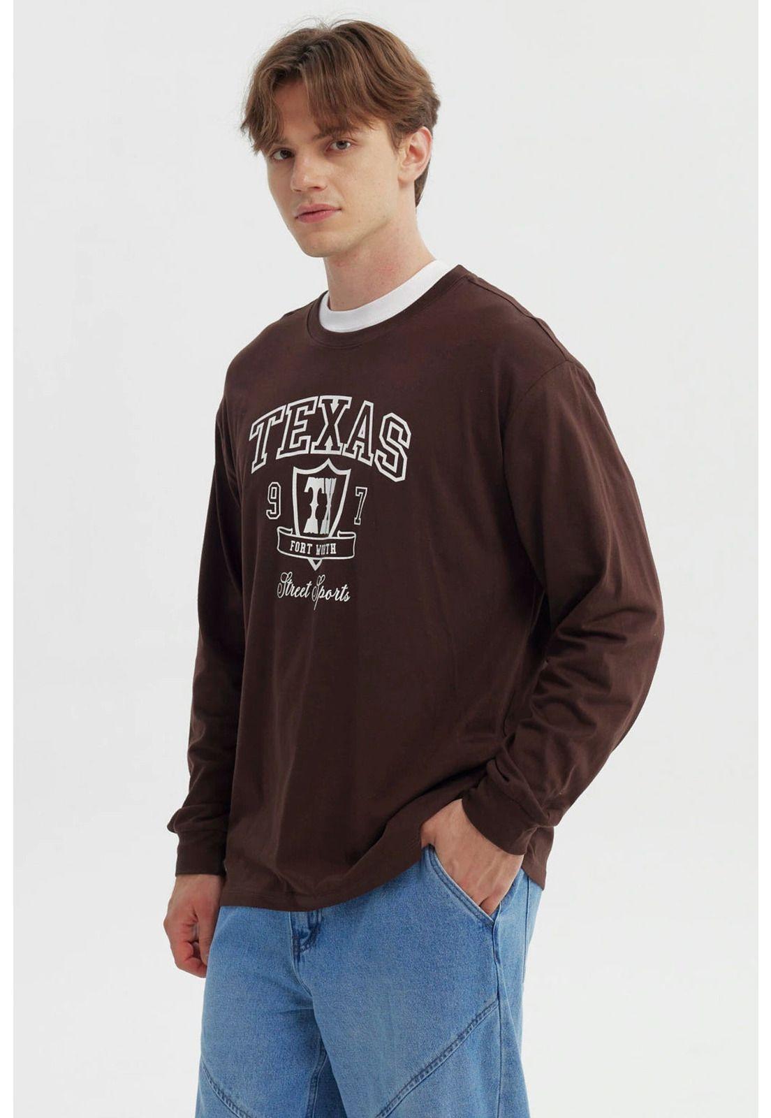 Polera Hombre Slim Chocolate - X-1
